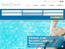 Tablet Screenshot of feganvillas.com